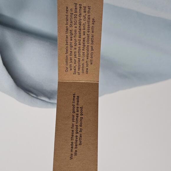 NWT Wasted Collective Unisex Light Blue Hoodie Size XS - Picture 8 of 10